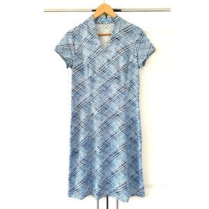 J. Mclaughlin Shift Dress Geometric Print Sheath Catalina Cloth Jersey Size M